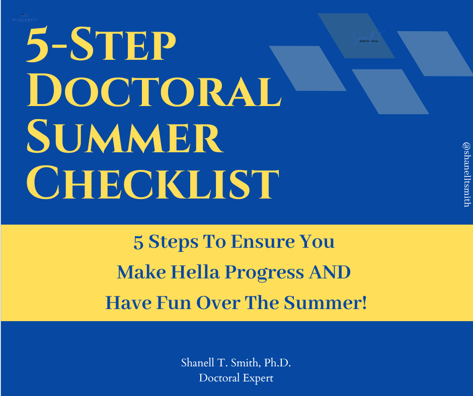 5-Step Doctoral Summer Checklist
